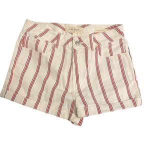 PacSun Size 25 White Striped Mom Shorts